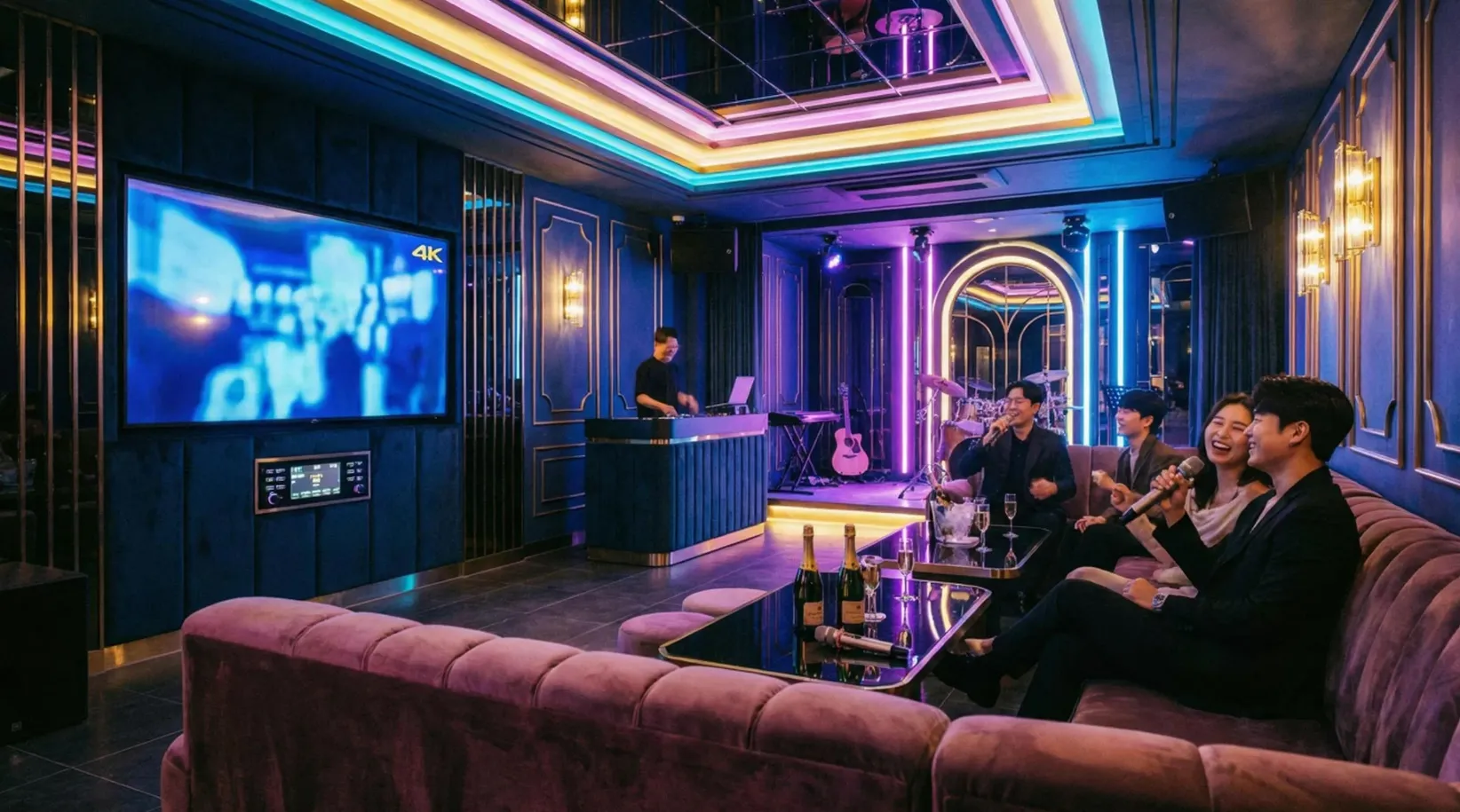 서울 가라오케 내부
